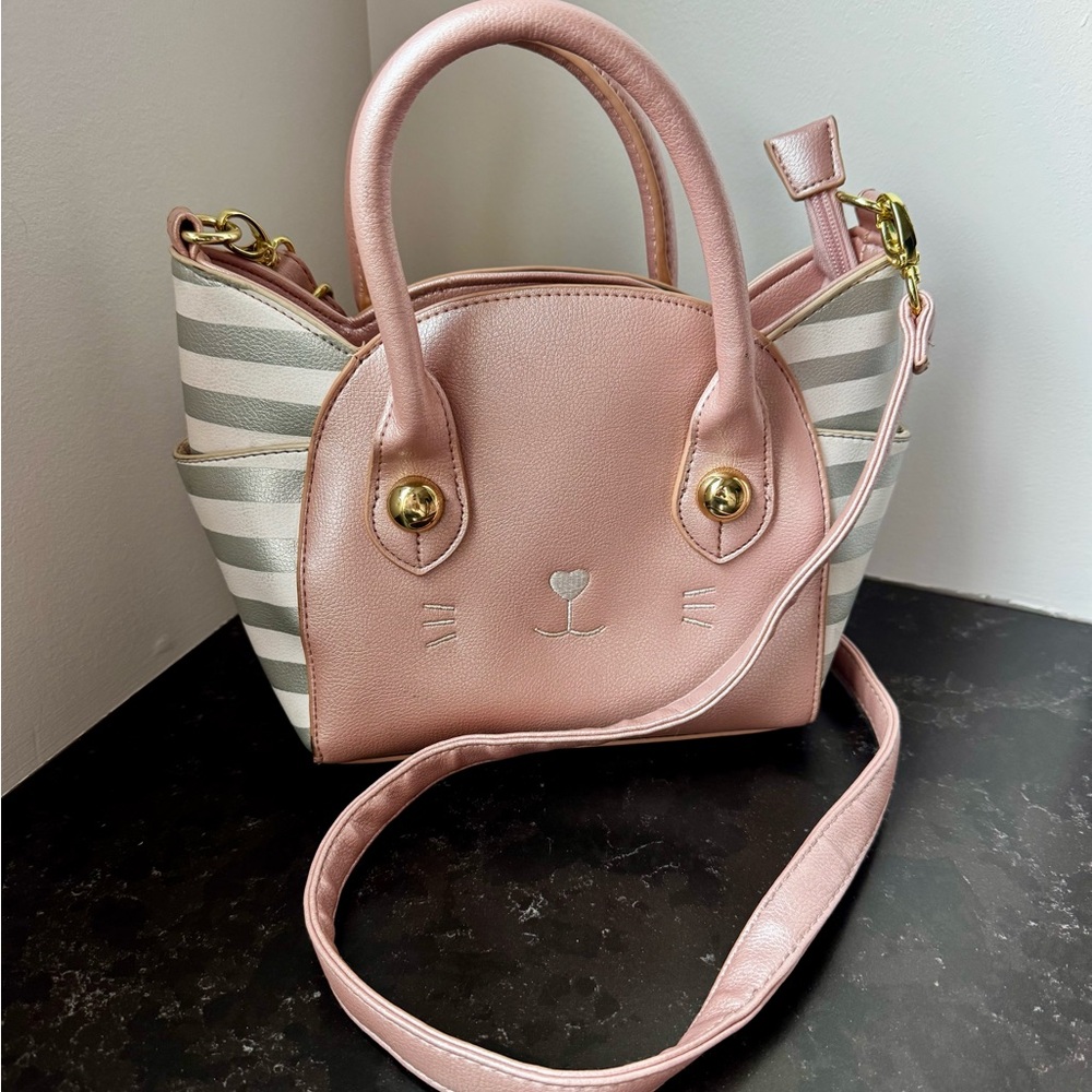 Luv Betsey by Betsey Johnson Cat Ear Mini Pink Cat Face Crossbody